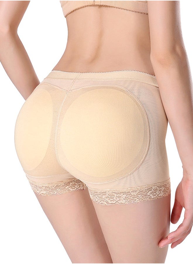 NIBEMINENT Breathable Stretch Hip-Up Shapewear Beige  - Image 3
