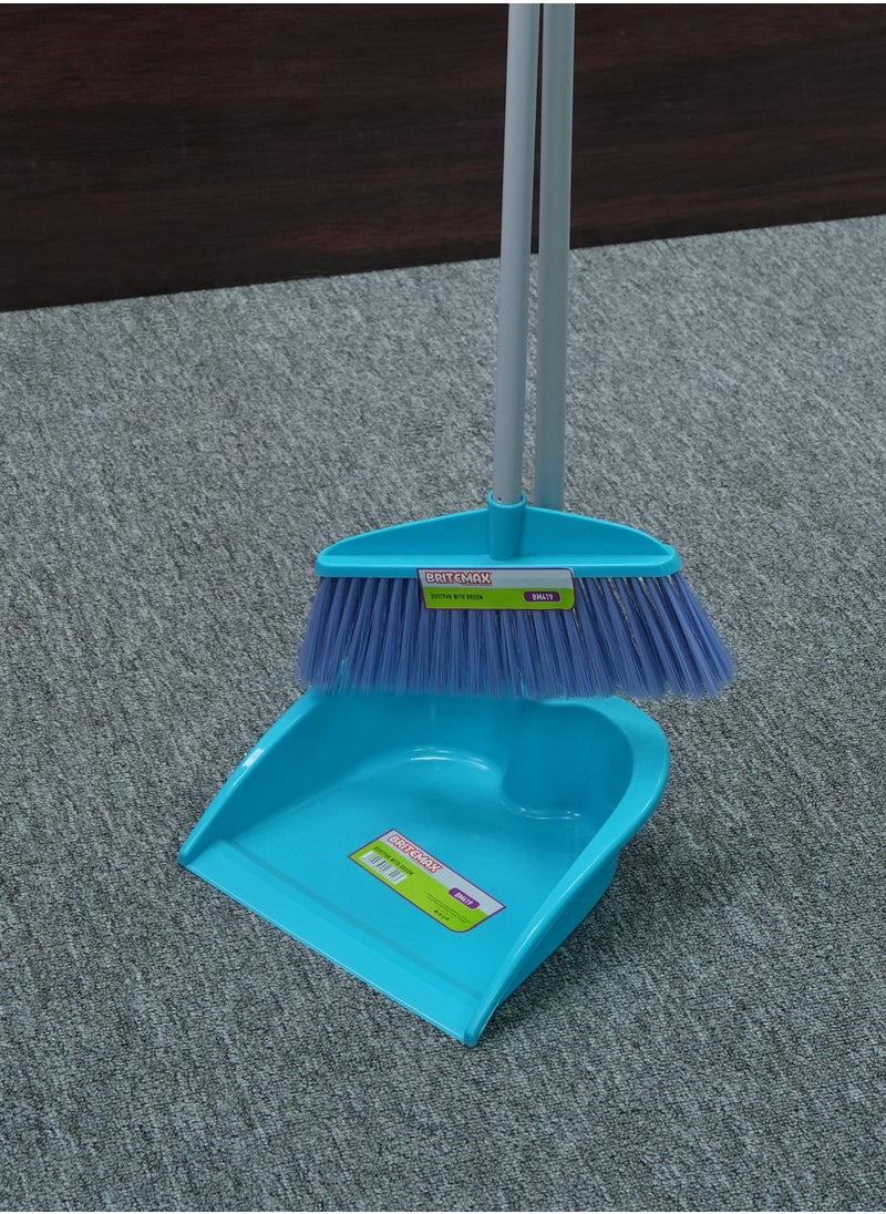 BRITEMAX Dustpan with Broom For cleaning