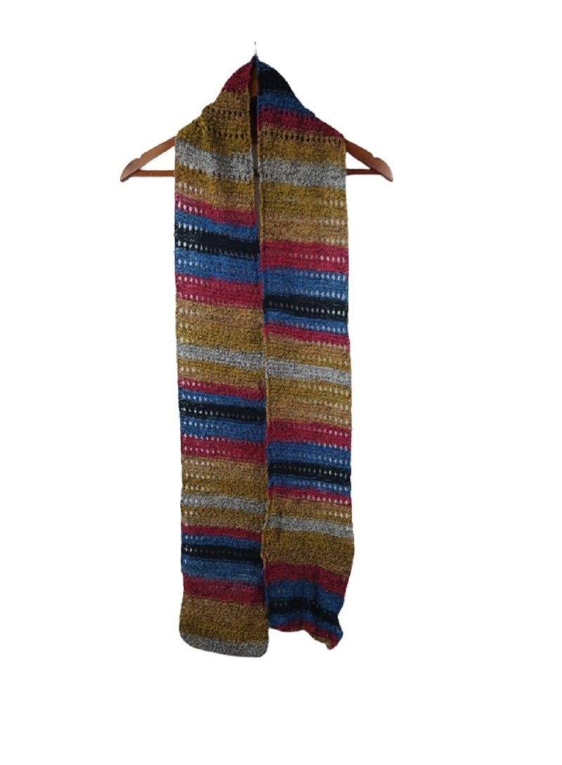 MULTICOLOUR HANDMADE SCARF