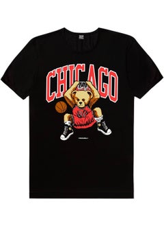 Rock&Roll Chicago Basket, Handsome Basketball Woman 2-Piece Eco Pack T-Shirt  - Image 3