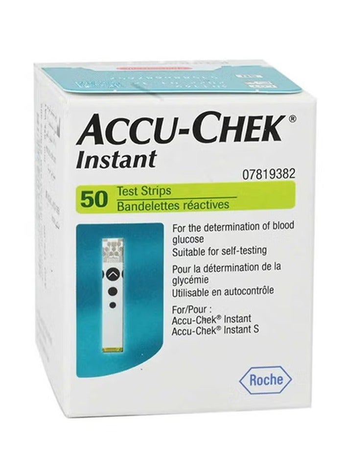 Instant Blood Glucose Test Strips 50’s