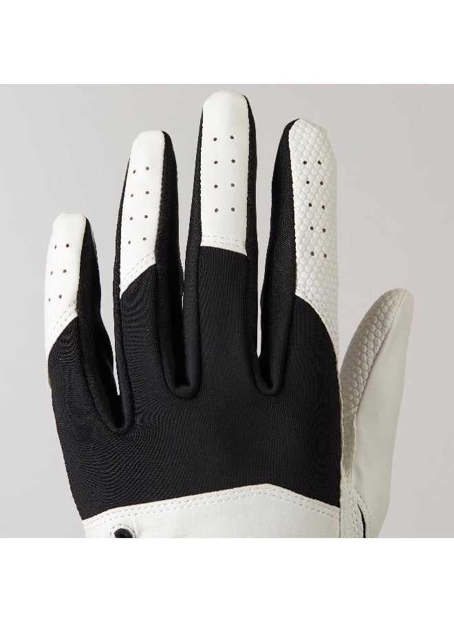 Inesis Inesis BY DECATHLON,Men Golf Resistance Glove Right Handed Black And White  - Image 1