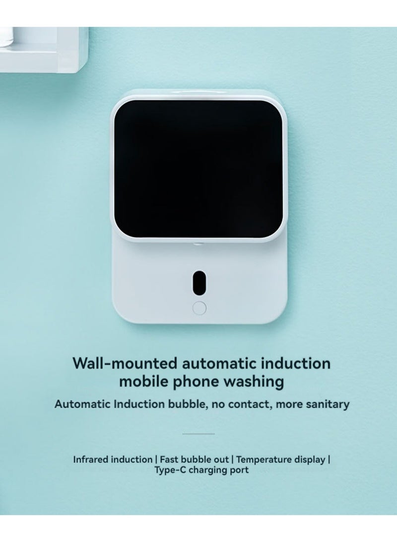 Wall Mounted Automatic Soap Dispenser, Rechargeable Contactless, With Temperature Sensing, Refillable Sensor Dispenser, Suitable For Kitchen, Bathroom, Hotel, Shopping Mall - Image 2
