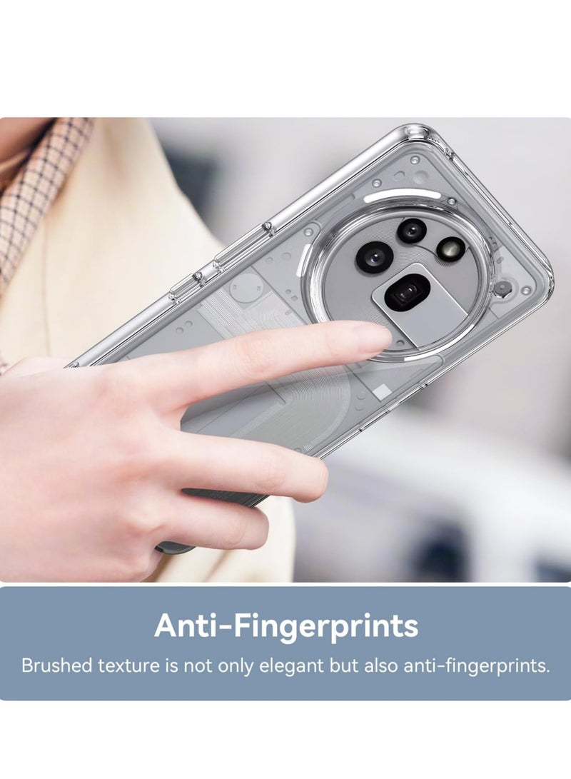 BORTONY Nothing Phone 3A Pro 5G Case Cover Anti-Scratch Shockproof Case Crystal Clear Soft Silicone Protective Cover for Nothing Phone 3A Pro 5G 6.7-inch - Image 4