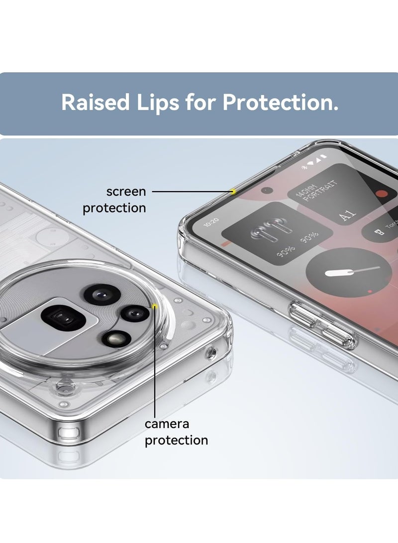 BORTONY Nothing Phone 3A Pro 5G Case Cover Anti-Scratch Shockproof Case Crystal Clear Soft Silicone Protective Cover for Nothing Phone 3A Pro 5G 6.7-inch - Image 5