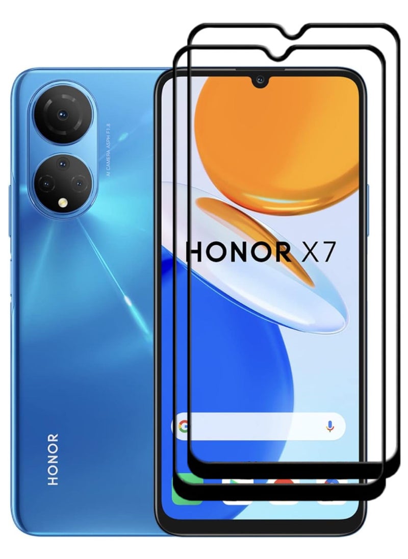 ACLIX 2 Pieces Antistatic ESD Dustproof Premium Quality High Definition Tempered Glass Screen Protector Designed For Honor X7 - Image 1