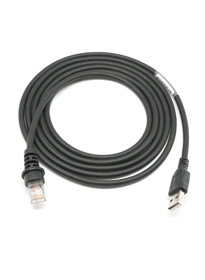 USB Cable for Honeywell Metrologi BarCode Scanner MS9540 MS9544 MS9535 Black