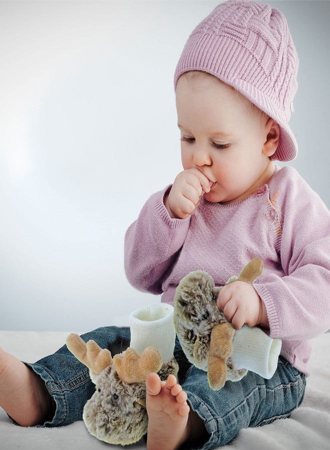 Puzzled Moose Super Soft Plush Baby Shoes - Wild Animals Collection 5" Inch Unique Loveable Gift (5760) - Image 2