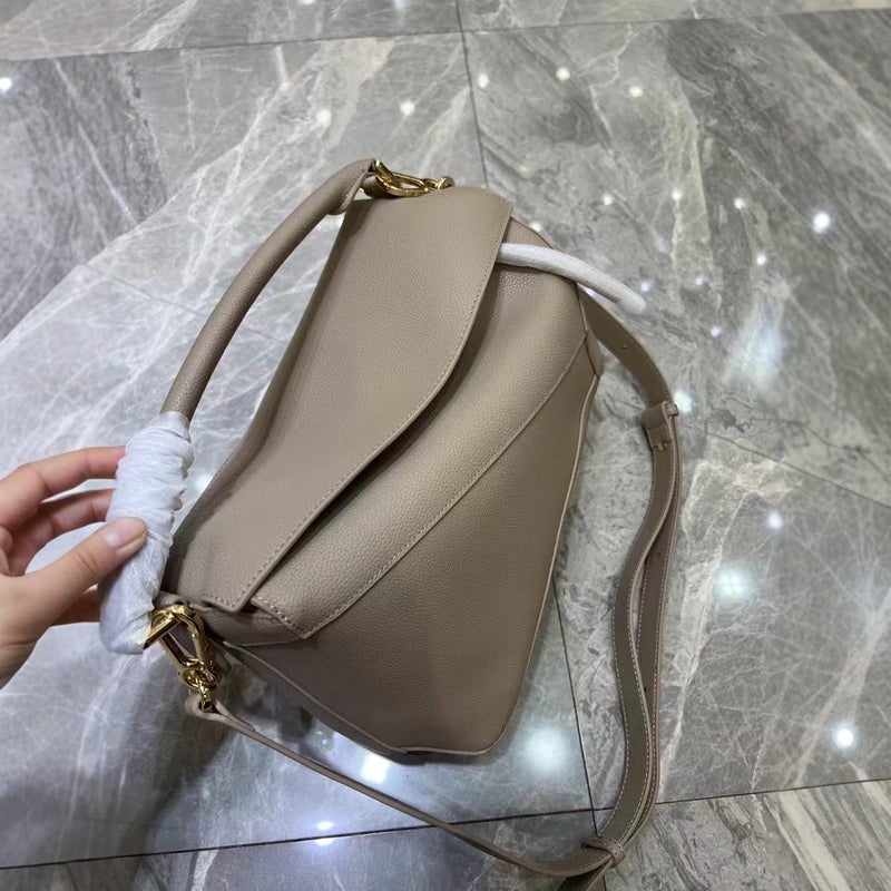 2024 Bag New Handmade Women'S Bag 24Cm Geometric Bag Splicing Bag Pillow Bag Shoulder Crossbody Handbag - Image 4