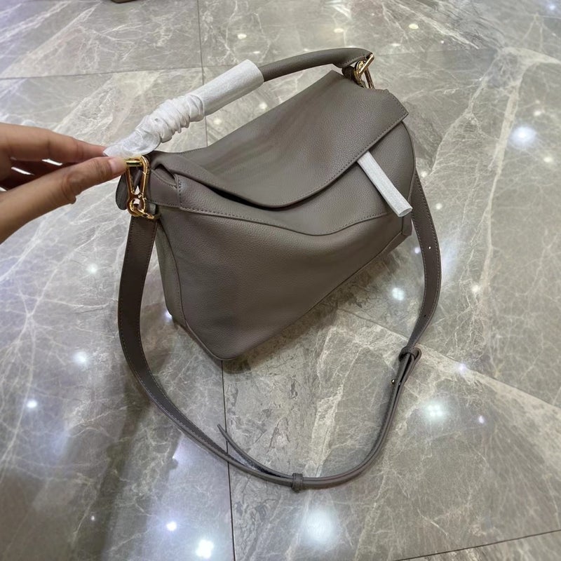 2024 Bag New Handmade Women'S Bag 24Cm Geometric Bag Splicing Bag Pillow Bag Shoulder Crossbody Handbag - Image 5