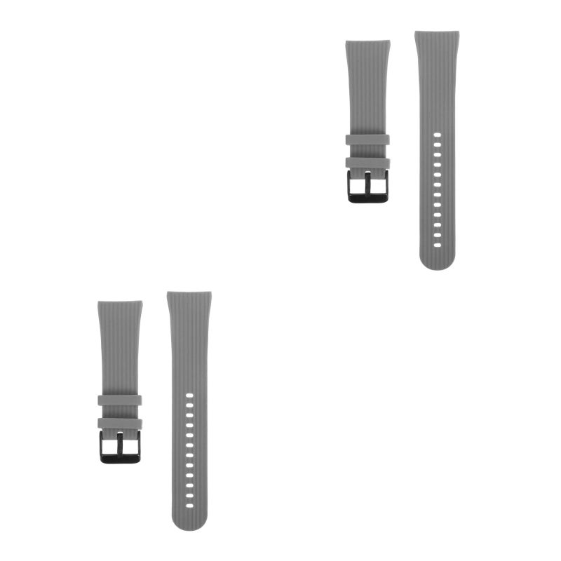 💍 ساعة من السيليكون متوافق مع سامسونج فيت 2 رمادي - Image 4