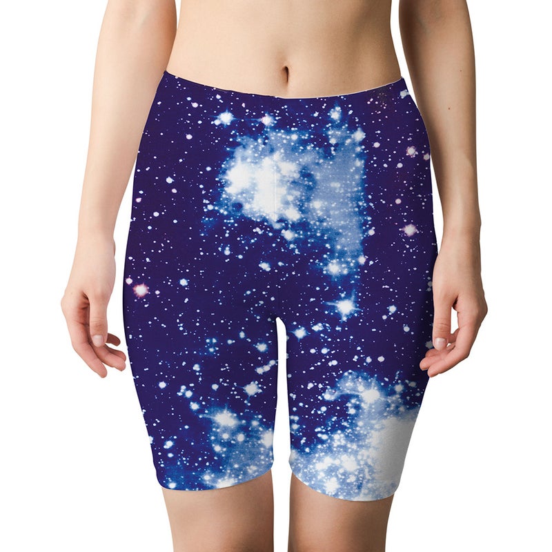 New 3D Digital Printing Starry Sky Sports Yoga Shorts To Map Printing - Image 1