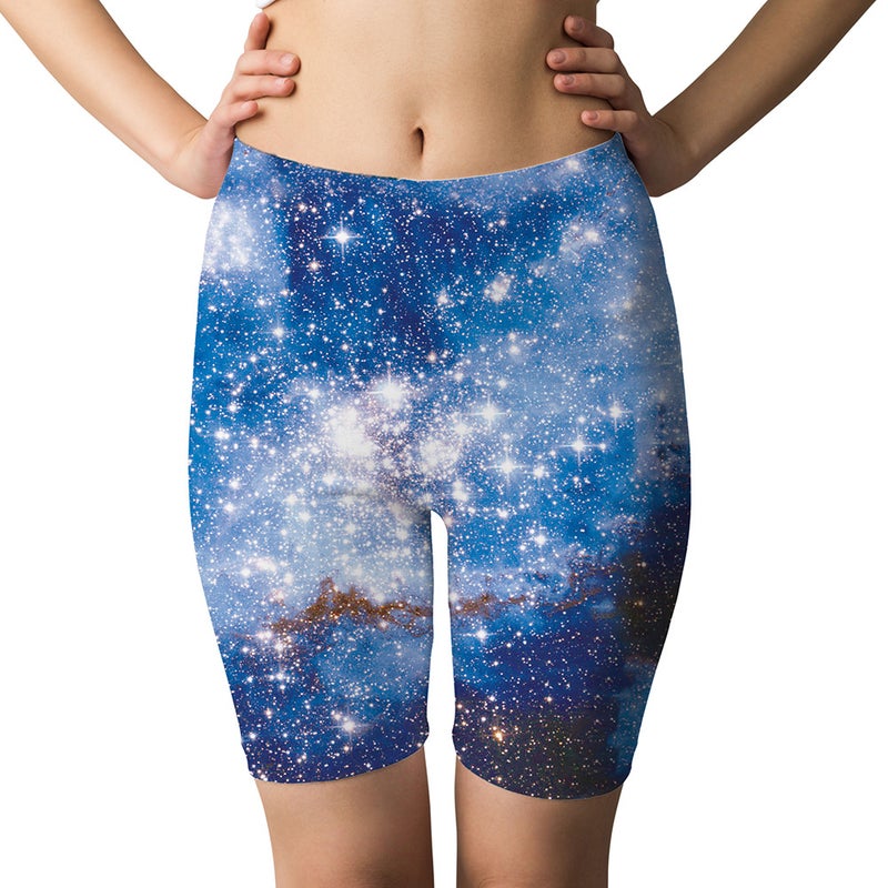 New 3D Digital Printing Starry Sky Sports Yoga Shorts To Map Printing - Image 3