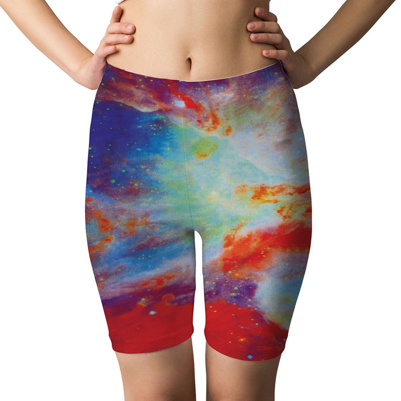 New 3D Digital Printing Starry Sky Sports Yoga Shorts To Map Printing - Image 5