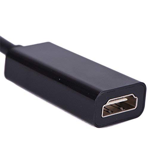 ATEVON Mini DisplayPort to HDMI Adapter – Pack of 2 Mini DP Male to HDMI Female Converter Cable for Monitor, Projector, TV, Compatible with MacBook, Laptop, PC, Full HD 1080p Output (Black) - Image 2