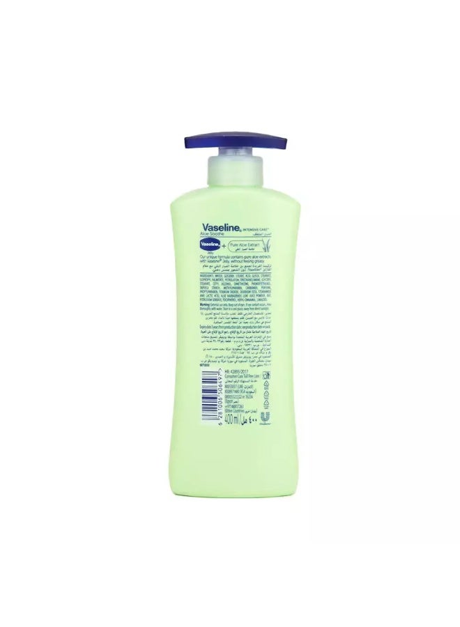 Vaseline Vaseline Aloe Soothe Intensive Care Vaseline Jelly Body Lotion- 400ml - Image 2