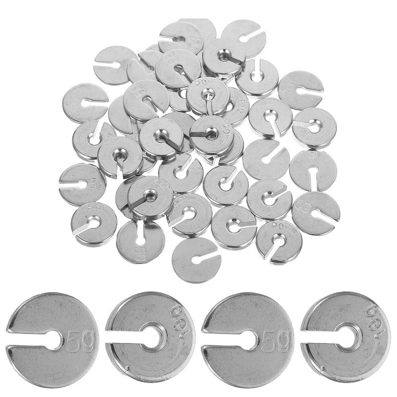 50 Pcs Slotted Hanging Weights Set Chromium Plated For Physics Mechanics Experiments - Image 2