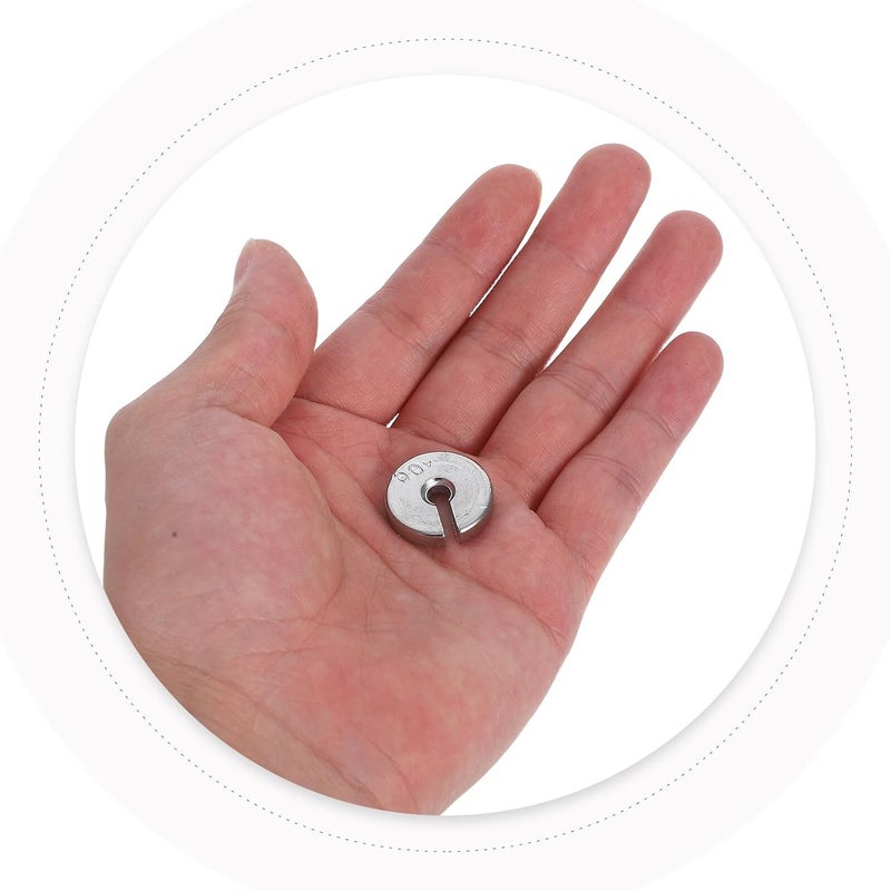 50 Pcs Slotted Hanging Weights Set Chromium Plated For Physics Mechanics Experiments - Image 5