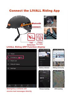 Adult Smart Bike Helmet with Brake Warning Lights, One-Click Voice Command, Bluetooth Speaker, and Walkie-Talkie Function - Safe Riding Helmet for Electric Bike, Scooter, and Bicycle - pzsku/ZE0867D38E6199ADD02C3Z/45/_/1722411601/42fd545e-f44a-41f9-8e54-802b0d6bf230