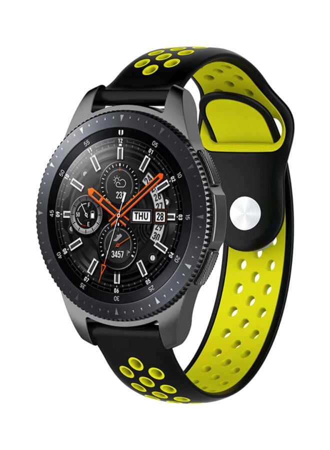 Voberry 22mm Replacement Band Strap For Samsung Galaxy Classic 46mm Black/Green - Image 3