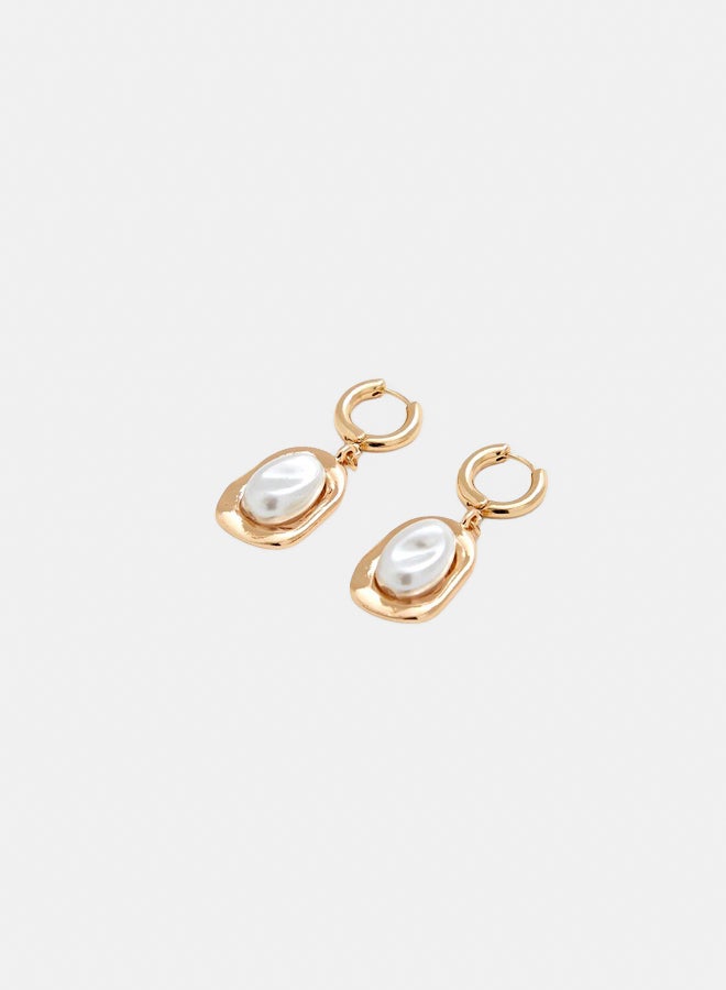 FOREVER 21 Faux Pearl Drop Earrings  - Image 3