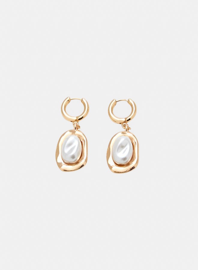 FOREVER 21 Faux Pearl Drop Earrings  - Image 1