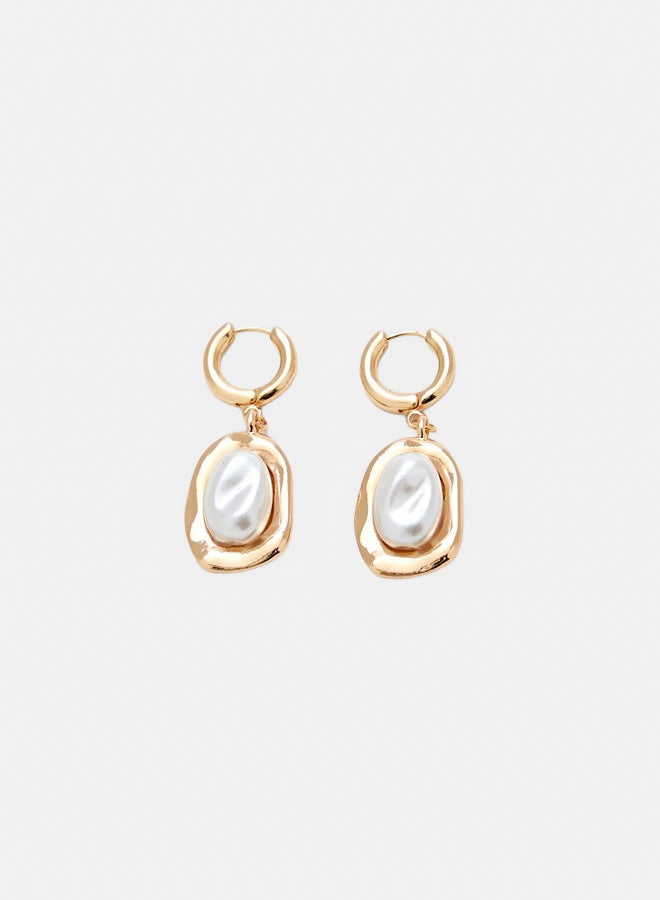 FOREVER 21 Faux Pearl Drop Earrings  - Image 2