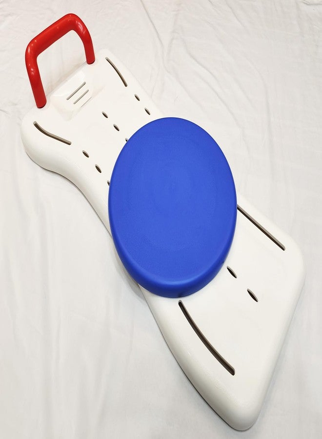 ForconMed Bathtub seat Panel,Bathtub Shower Board for Sitting,Portable Shower Bench,Shower Bath Seat,Fits tub Having Width in the Range of 19"-29".360 Degree Rotating seat Board,250lbs Load Bearing,(1Ea,White) - Image 1
