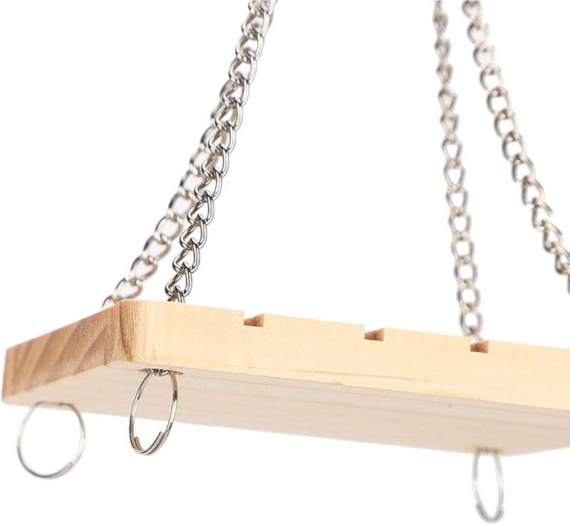 Fydun Wooden Pet Hanging Bed Swing Hammock Cage Toy for Hamster Gerbil Guinea Pig - Image 3