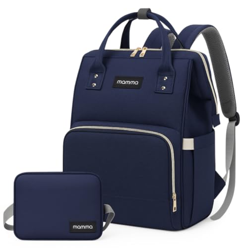MAMMA Diaper Bag for Mothers for Travel | Baby Bag for Mother Travel, Diaper Bags for Mom and Hospital Bag for Delivery Women Includes Small Diaper Handbag for Day Outings with 9 Month Warranty - Image 1