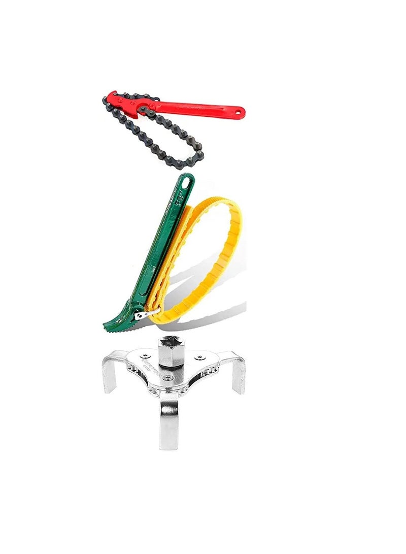 ABBASALI Set Of Belt Wrench Chain Wrench 