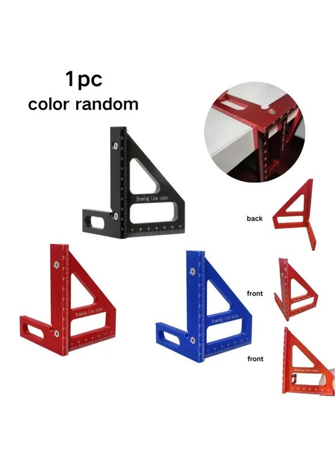 1 Set 3D Multi Angle Measuring Ruler Metal Ergonomic for Woodworking DIY - Image 1