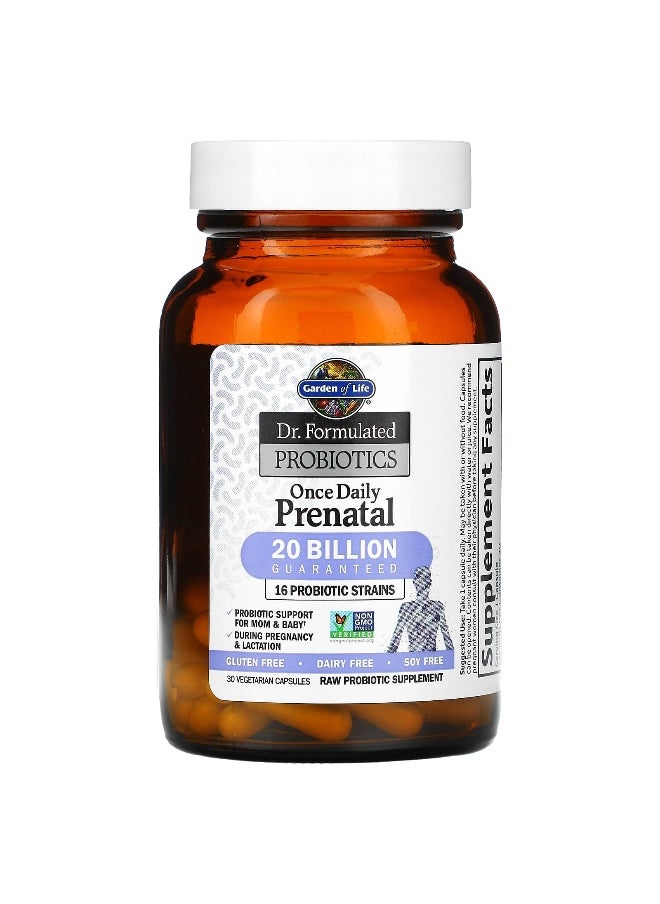 Garden of Life Garden of Life, Dr. Formulated Probiotics, Once Daily Prenatal, 30 Vegetarian Capsules  - Image 3