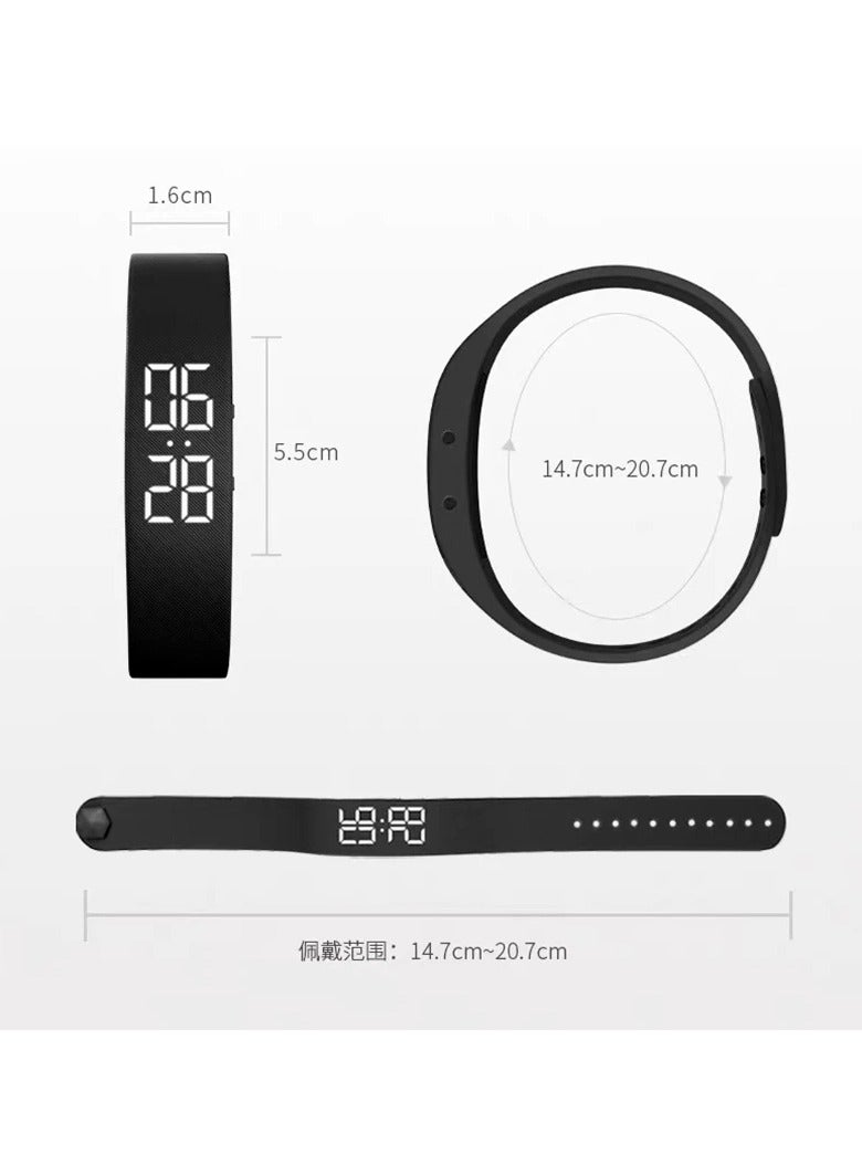 AROAQ Smart Sports Bracelet with Vibrating Alarm Clock, Running Pedometer Bracelet for Male and Female Students  - Image 4