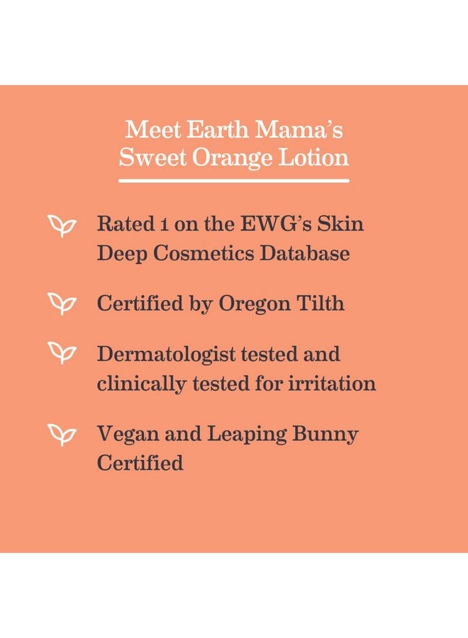 Earth Mama Sweet Orange Baby Lotion Moisturizing Body Lotion For Dry Skin Newborn Baby Lotion Sensitive Skin Care Face Lotion For Babies & Kids With Shea Butter Calendula & Aloe 8 Fl Oz - Image 5