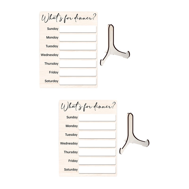 2 Sets of Writing Magnetic Board Sheet Kitchen Fridge Board Home Fridge Menu Board Dry Erase Board - Image 1
