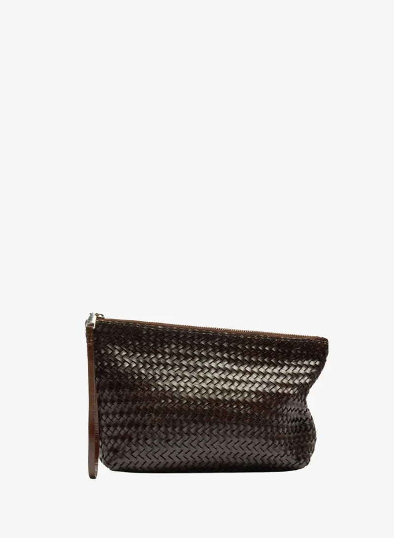 PARFOIS Handbag With Braided Leather
