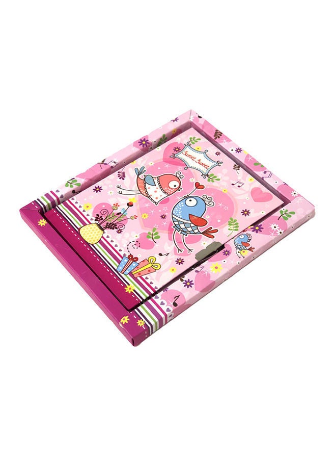 NIBEMINENT Birds Printed Lock Diary Multicolour - Image 1