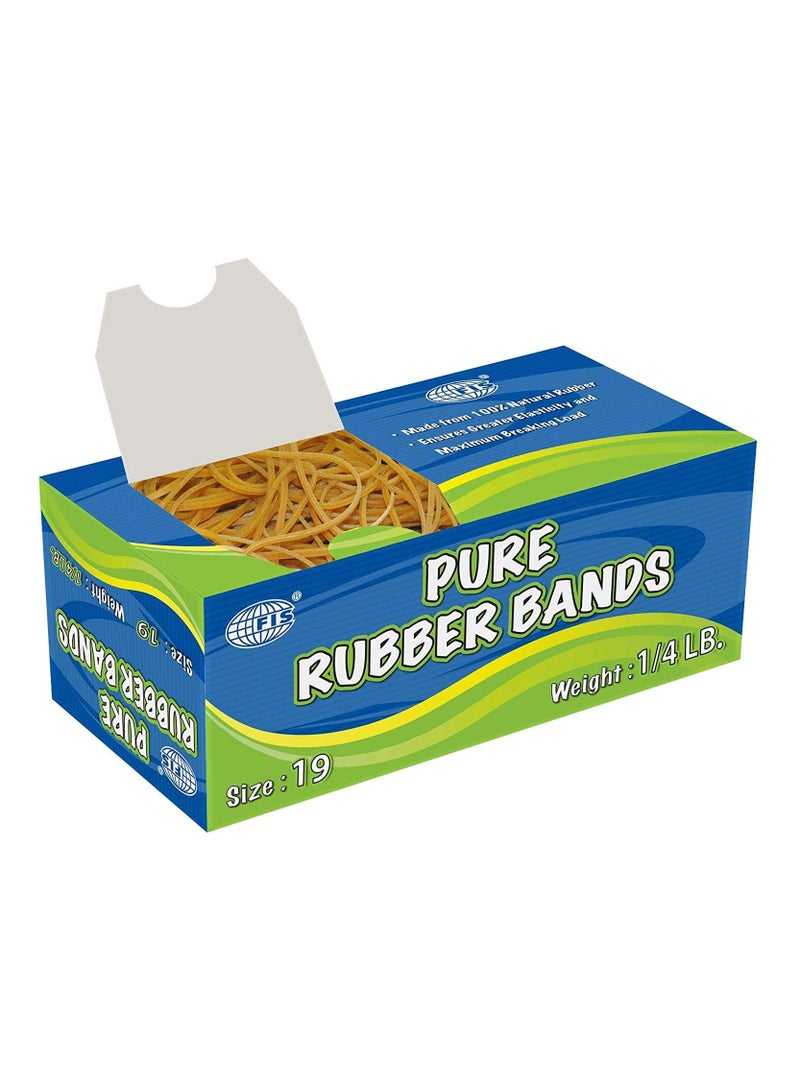 FIS Pure Rubber Bands 19 Size, 1/4 LB - FSRB19 - Image 1