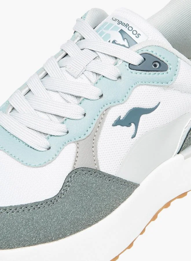 kangaROOS GREY Women'S Panelled Lace-Up Sports Shoes for Women | Best Price UAE