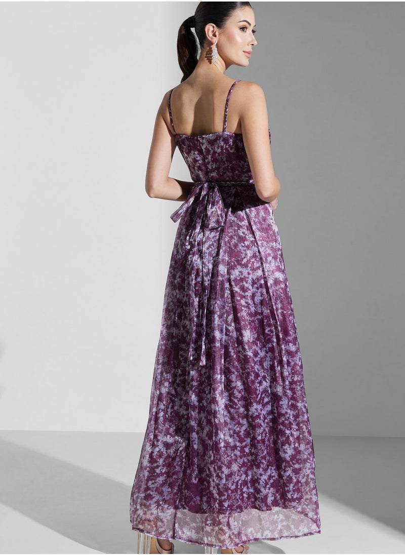 Iyra - Pleated Detail Flare Dress - Image 1