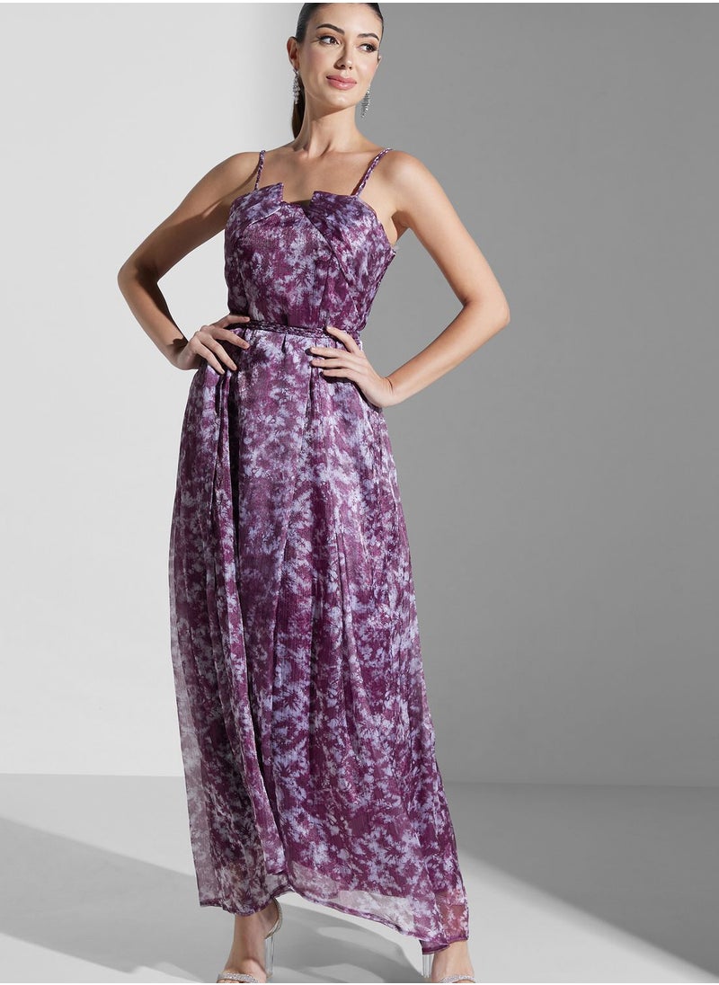 Iyra - Pleated Detail Flare Dress - Image 1
