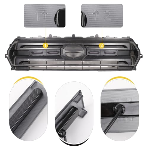 BreTrewri Front Grille Grill Lights for 2024 2025 Toyota Tacoma SR SR5 Led Grill Light Accessories(for SR sr5 only-LED-White) - Image 3