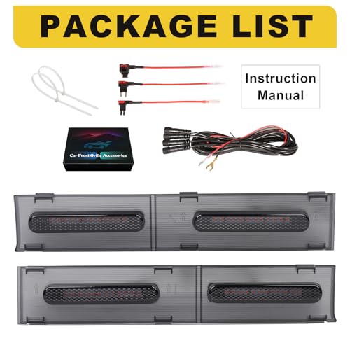 BreTrewri Front Grille Grill Lights for 2024 2025 Toyota Tacoma SR SR5 Led Grill Light Accessories(for SR sr5 only-LED-White) - Image 4
