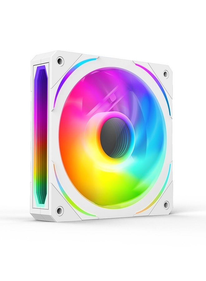 M MIAOYAN New ARGB case fan 12CM desktop computer cooling glare air cooler internal and external luminous silent computer case fan - Image 1