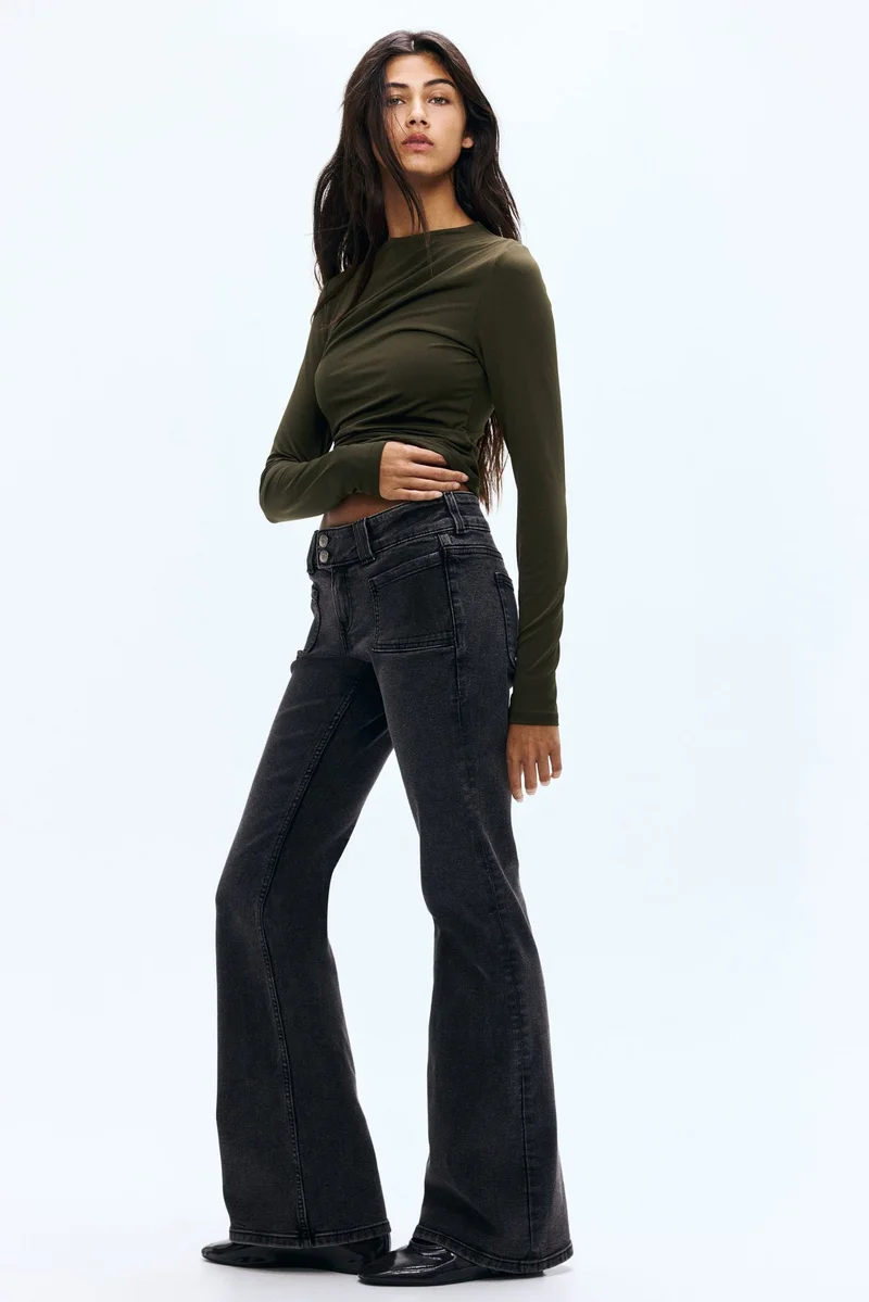 H&M Flared Low Jeans