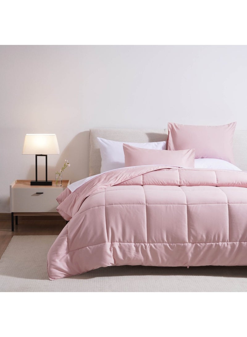 Pan Home لحاف Essence Reversible مقاس 160×240 سم - وردي - Image 3