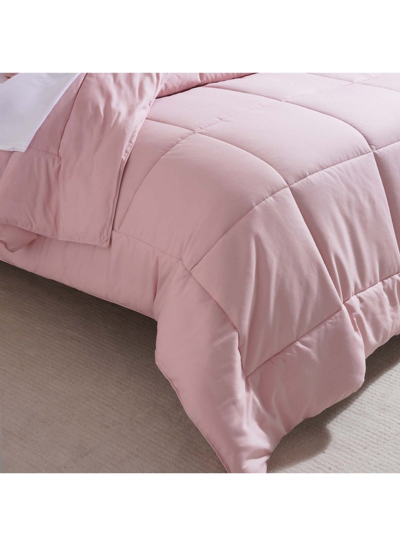 Pan Home لحاف Essence Reversible مقاس 160×240 سم - وردي - Image 4