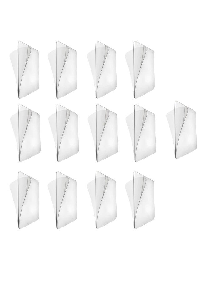 Sluswallow 10Pcs Transparent Wall Mounted Replacement Sticky Pads for Kitchen Bathroom Shower Caddy Organizer Rack Holder Nail Free Adhesive Hooks Shower Accessories, Shower Caddies (Double-Sided Sticker) - Image 1