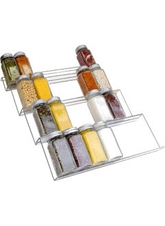 Generic Spice Drawer Organizer – Premium Acrylic Spice Rack – 4-Tier Spice Organizer for Drawer – Durable and Lightweight Spice Rack Drawer Organizer – Adjustable Design – 13.2x 17-inch- Clear 1 Pack  - Image 1